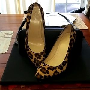 Calvin Klein leopard print heels